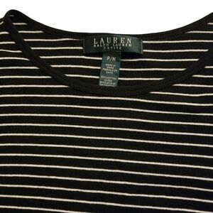 Lauren Ralph Lauren Black and White Striped Top